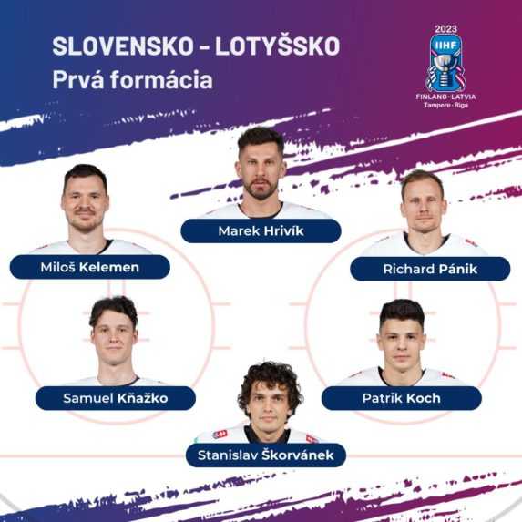 Prvá formácia SR proti Lotyšsku