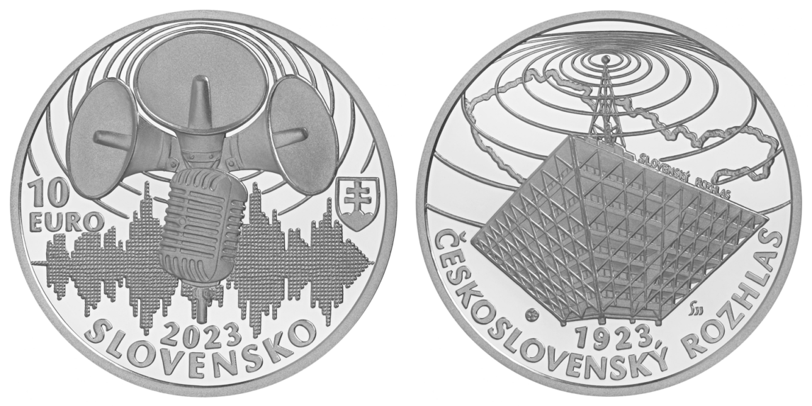 Strieborná zberateľská eurominca v nominálnej hodnote 10 eur.