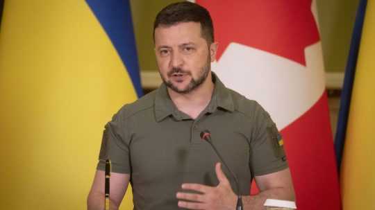 Ukrajinský prezident Volodymyr Zelenskyj.