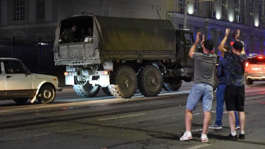 Vagnerovci sa chystajú na odchod z mesta Rostov nad Donom späť do svojich základní.