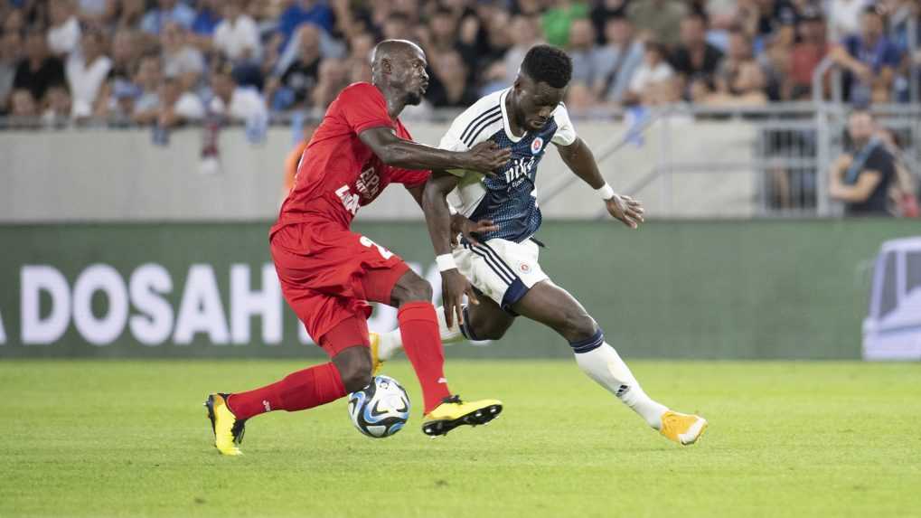 VIDEO: Slovan doma remizoval s luxemburským Swiftom 1:1, Kucka s červenou kartou za uhryznutie súpera