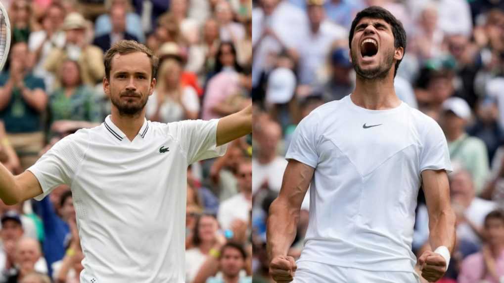 Štvorica mužských semifinalistov Wimbledonu je známa: Medvedev zdolal Eubanksa, Alcaraz Runeho