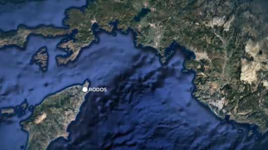 Ilustračná snímka - mapa Rodos.