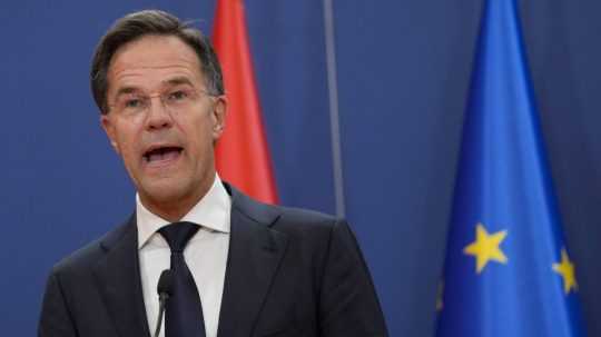 Na archívnej snímke z 3. júla 2023 Mark Rutte.