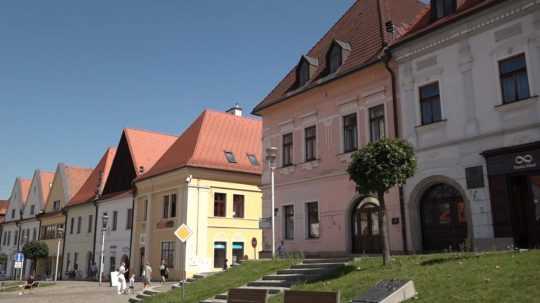 Na snímke historické budovy v centre Bardejova.