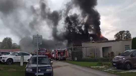 Požiar strechy rodinného domu na Spiši.