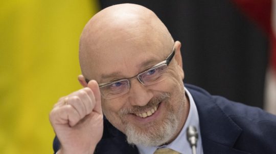 Na snímke Ukrajinský minister obrany Olexij Reznikov.