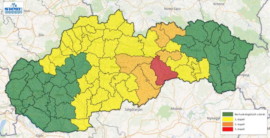 Hydrologické výstrahy.