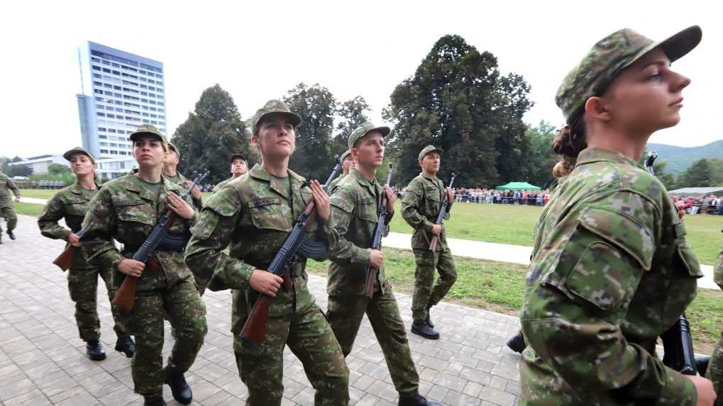 Prísaha vojakov v Banskej Bystrici.