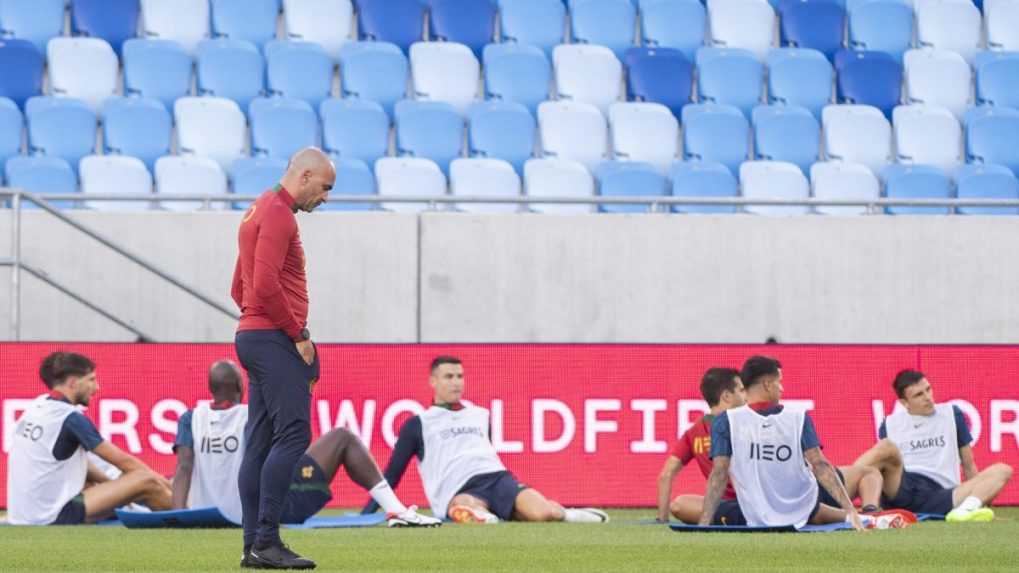 VIDEO: Ronaldo a jeho spoluhráči si vyskúšali trávnik na Tehelnom poli. Takto vyzeral ich tréning