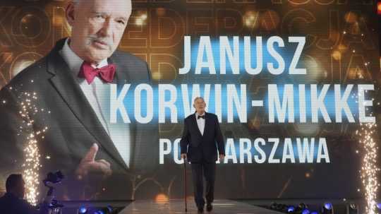 Predstaviteľ poľskej strany Konfederácia Janusz Korwin-Mikke