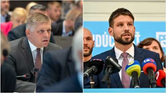 Robert Fico a Michal Šimečka