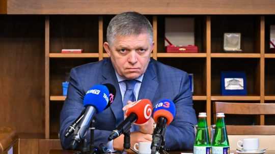 Na snímke predseda vlády SR Robert Fico počas zasadnutia Výboru NR SR pre európske záležitosti 26. októbra 2023 v Bratislave.