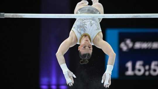 Na snímke slovenská gymnastka Barbora Mokošová.