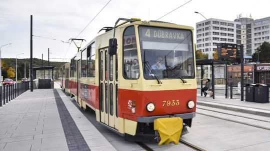 Električková linka č. 4 v Bratislave.