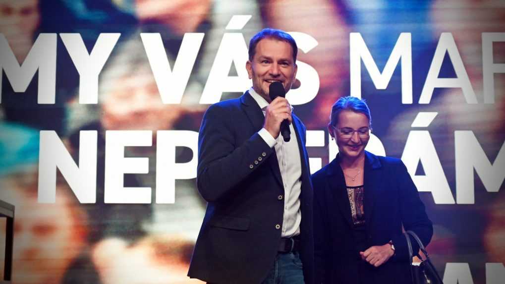 Predseda hnutia OĽANO Igor Matovič počas volebnej noci