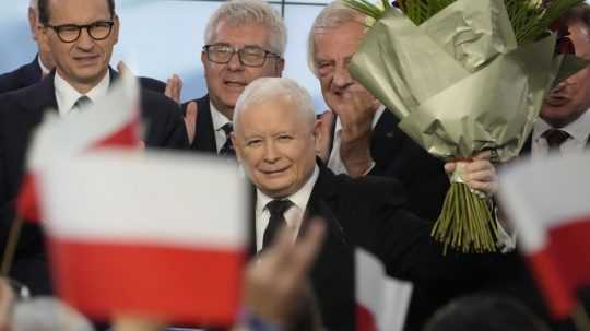 Na snímke líder vládnej nacionalistickej konzervatívnej strany Právo a spravodlivosť (PiS) Jaroslaw Kaczyński.