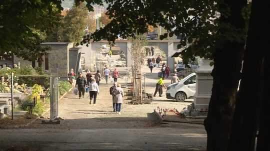 Verejný cintorín v Košiciach.