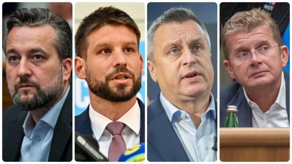 Ľ. Blaha, P. Žiga, A. Danko a M. Šimečka: Poslanci si zvolili podpredsedov parlamentu, najviac hlasov získal líder PS