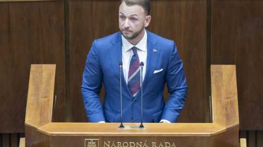 Na snímke minister vnútra M. Šutaj Eštok (Hlas-SD).