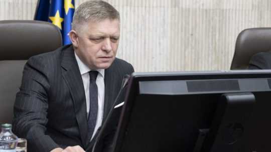 Na snímke predseda vlády Robert Fico.