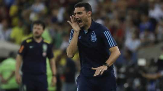 Na snímke tréner argentínskej futbalovej reprezentácie Lionel Scaloni.