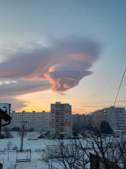 Nezvyčajný úkaz nad Hrebienkom.