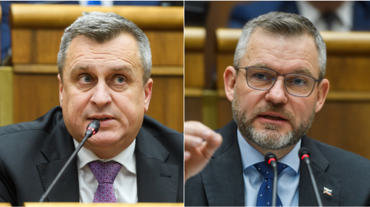 Zľava Andrej Danko a Peter Pellegrini.