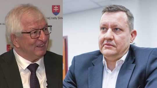 Predseda Súdnej rady SR Ján Mazák a špeciálny prokurátor Daniel Lipšic.