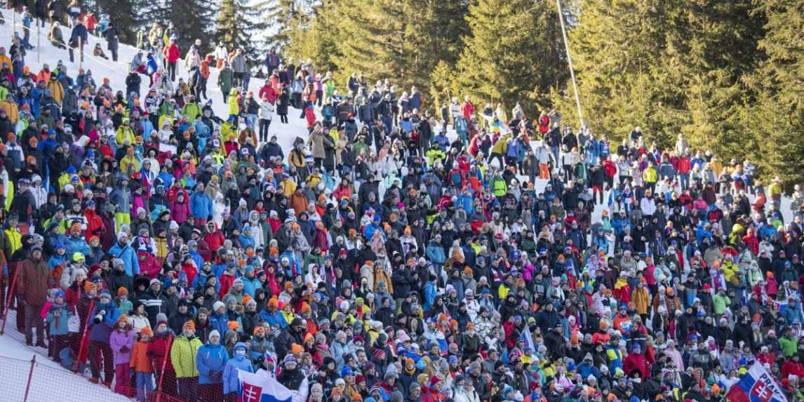 Fan&uacute;&scaron;ikovia počas SP v Jasnej. 