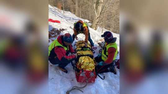 Zásah na Donovaloch, kde sa zranil paraglajdista.