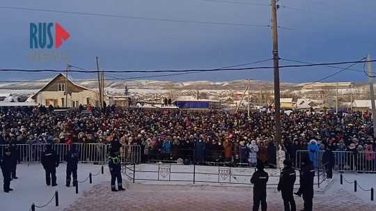 Masové protesty v Rusku.