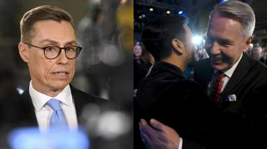 Na snímke Alexander Stubb a Pekka Haavisto.