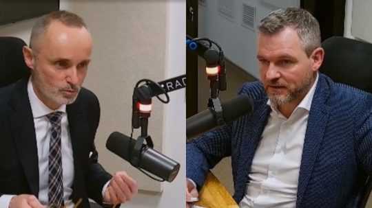 N snímke Tomáš Valášek a Peter Pellegrini.