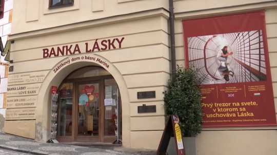 Banka lásky v Banskej Štiavnici.