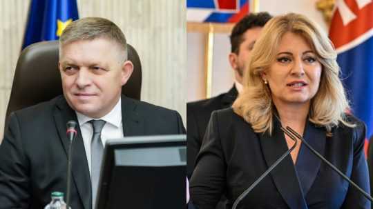 Na snímke premiér Robert Fico (Smer-SD) a prezidentka Zuzana Čaputová.