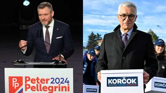 Zľava Peter Pellegrini a Ivan Korčok.