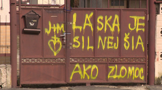 Archívna snímka už zbúraného domu Jána Kuciaka a Martiny Kušírovej vo Veľkej Mači.