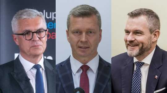 Zľava Ivan Korčok, Krisztián Forró a Peter Pellegrini.