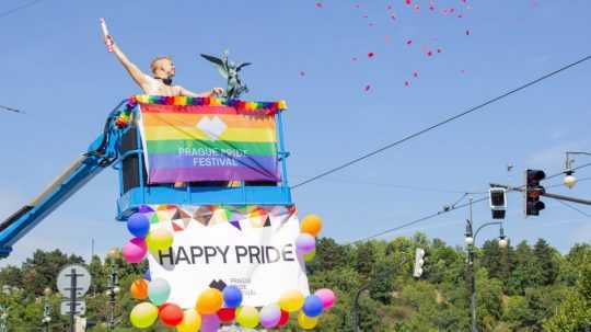 Na snímke LGBT pride.