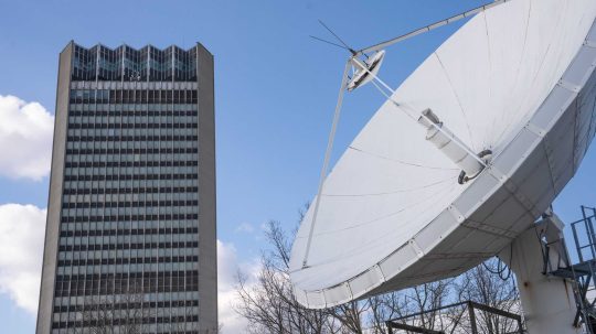 Výšková budova televízie RTVS.