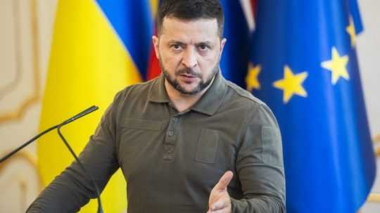 Ukrajinský prezident Volodymyr Zelenskyj.