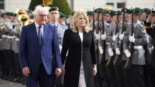 Frank-Walter Steinmeier a Zuzana Čaputová.