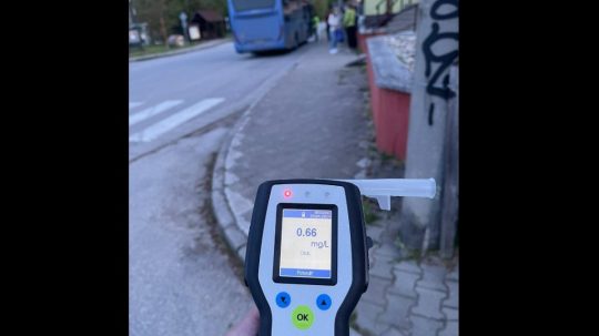 Vodič autobusu nafúkal 1,4 promile.