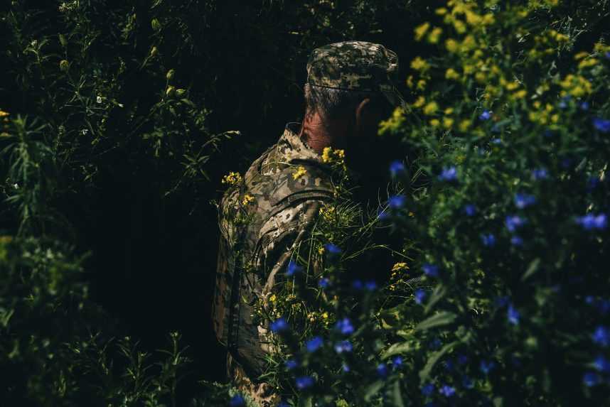 Výcvik mobilizovaných brancov 68. brigády v Doneckej oblasti neďaleko frontovej línie.