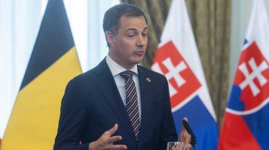 Na snímke predseda vlády Belgického kráľovstva Alexander De Croo.