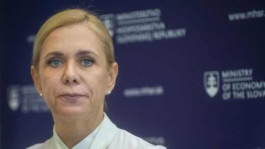 Ministerka hospodárstva Denisa Saková (Hlas-SD).