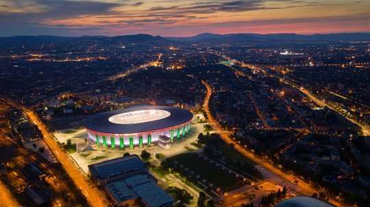 Futbalová Puskás Aréna v Budapešti.