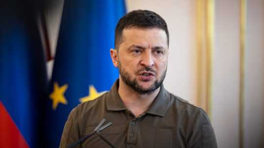 Ukrajinský prezident Volodymyr Zelenskyj.