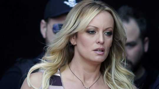 Na snímke pornoherečka Stormy Daniels.